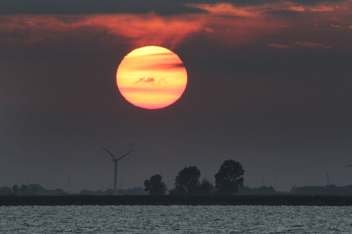 zonsondergang fluessen