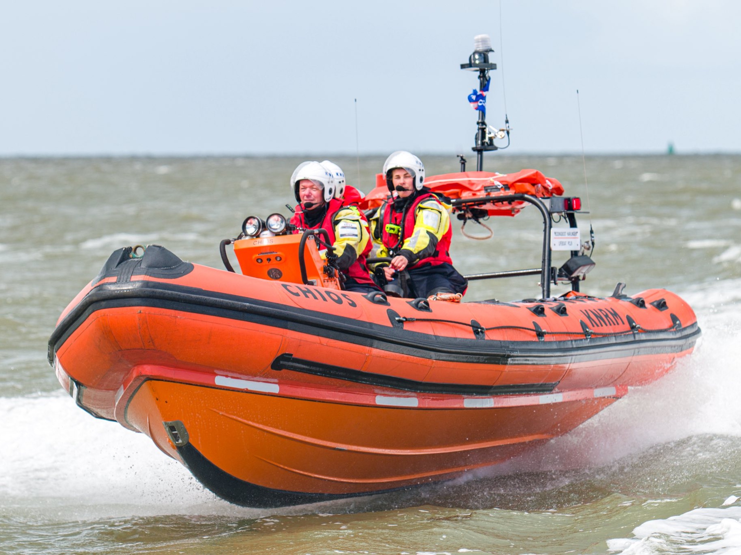 Rondvaart met de Regina Andrea: op oefening met de KNRM